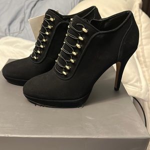 New Suede black boots